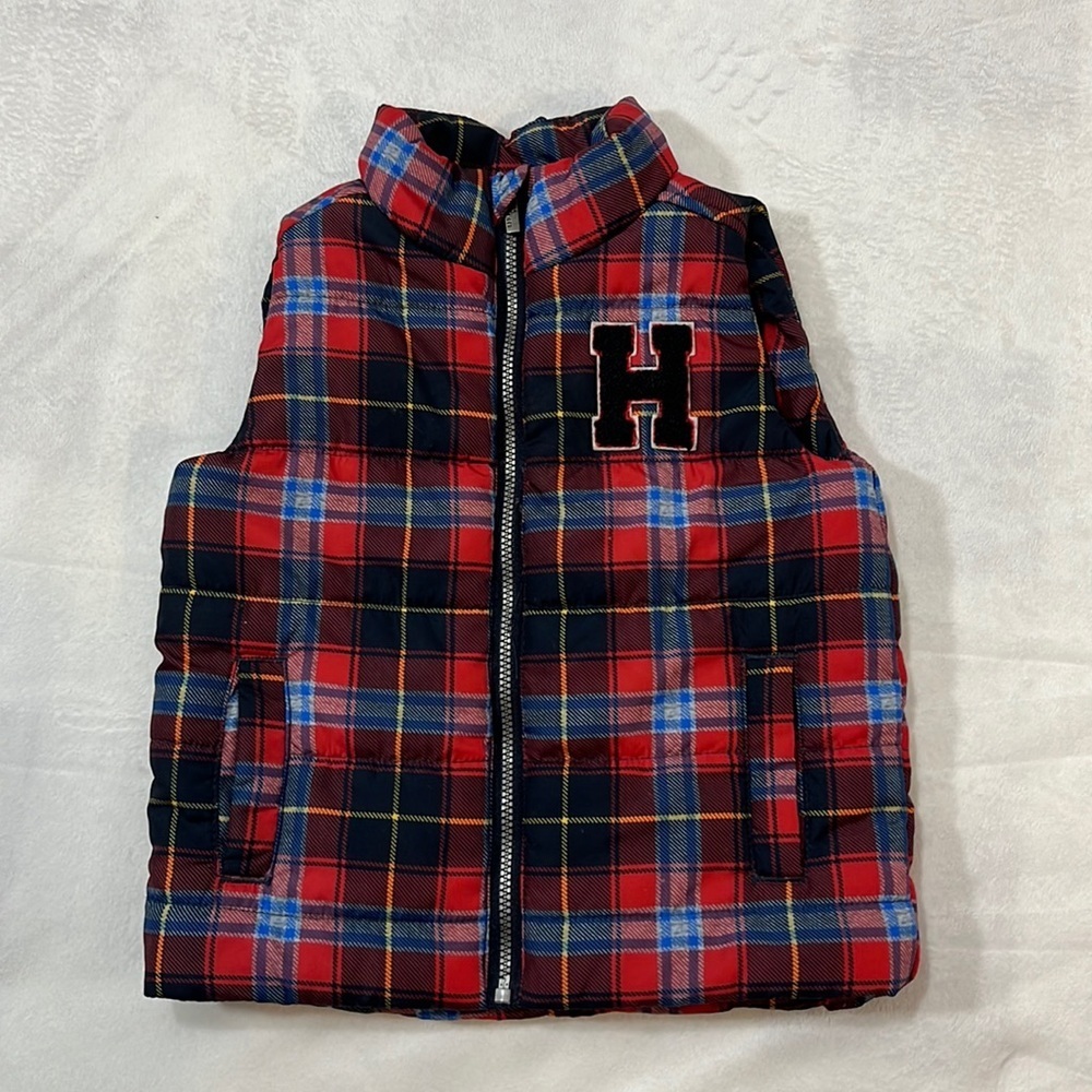 Tommy Hilfiger Lightweight Plaid Vest 12month